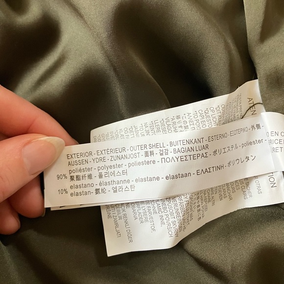 Zara Metallic Bomber Jacket - Silver/Gunmetal - Extra Smalll - Picture 4 of 7